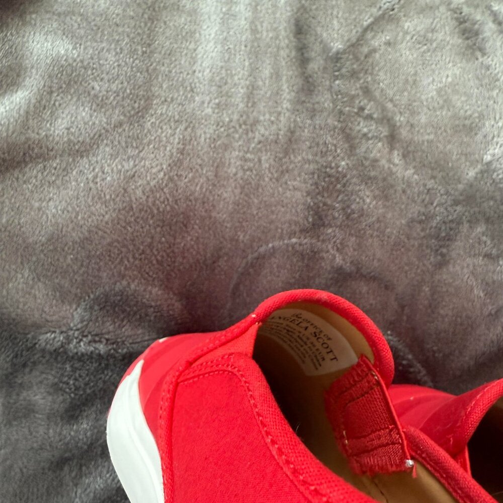 THE OFFICE OF ANGELA SCOTT Hammonds Slip-On Sneakers in Red - Picture 6 of 8